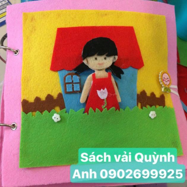 Handmade sách vải cho bé gái DUNG86
