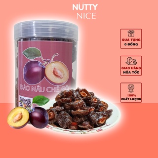 Ô mai đào nâu bổ đôi NUTTY NICE, đồ ăn vặt Sài Gòn, mềm chua chua ngọt ngọt thích hợp ăn bánh uống trà