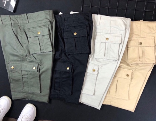 Quần short nam - Quần sooc nam kaki cao cấp thiết kế túi hộp tiện dụng mặc đi chơi, đi biển - TT0154