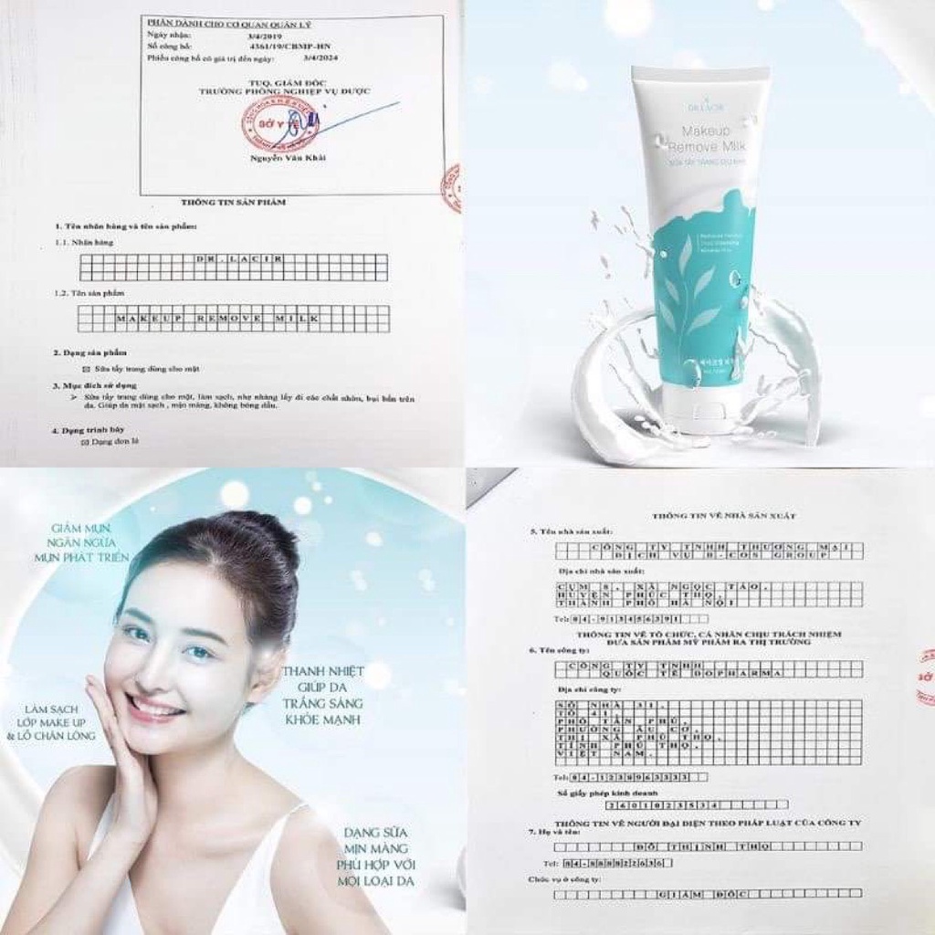 Sữa tẩy trang MAKE UP REMOVE MILK dịu nhẹ, sạch da, an toàn, se khít lỗ chân lông | BigBuy360 - bigbuy360.vn