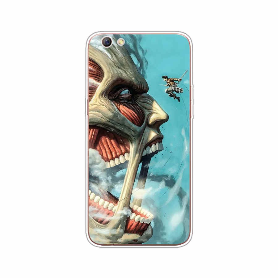 Ốp silicon Tpu Mềm In Hình Attack On Titan Cho Oppo Realme C1 / C2 / 2 Pro / A53 / 2015 / 2020 / R9S