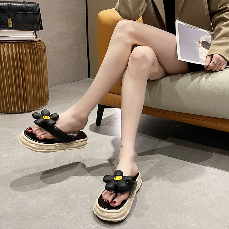 Dép Sandal Đế Mềm Dày Họa Tiết Hoa Thời Trang Mùa Hè Dành Cho Nữ 2022