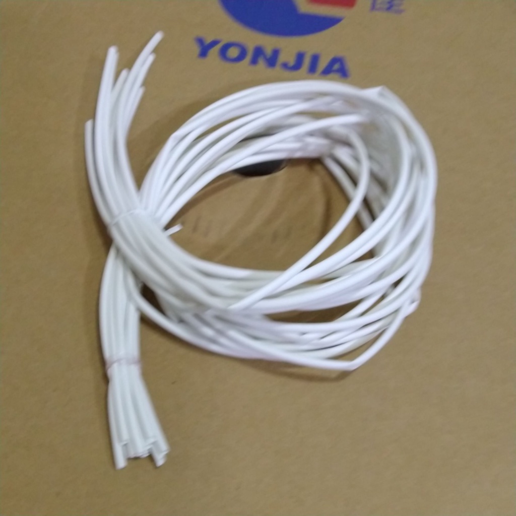 10 mét ống gen co nhiệt phi 3mm màu trắng.