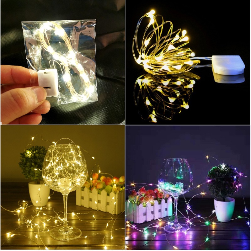 Dây đèn LED trang trí bánh sinh nhật/tiệc giáng sinh hình bông hoa