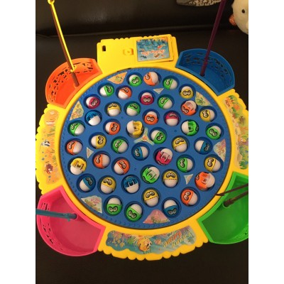 Bộ đồ chơi câu cá trẻ em 45 cá câu giáo dục phát triển trí tuệ (có tặng 4 quả pin)