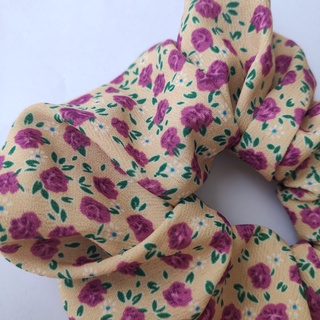 Cột tóc vải hoa, scrunchie handmade Naha