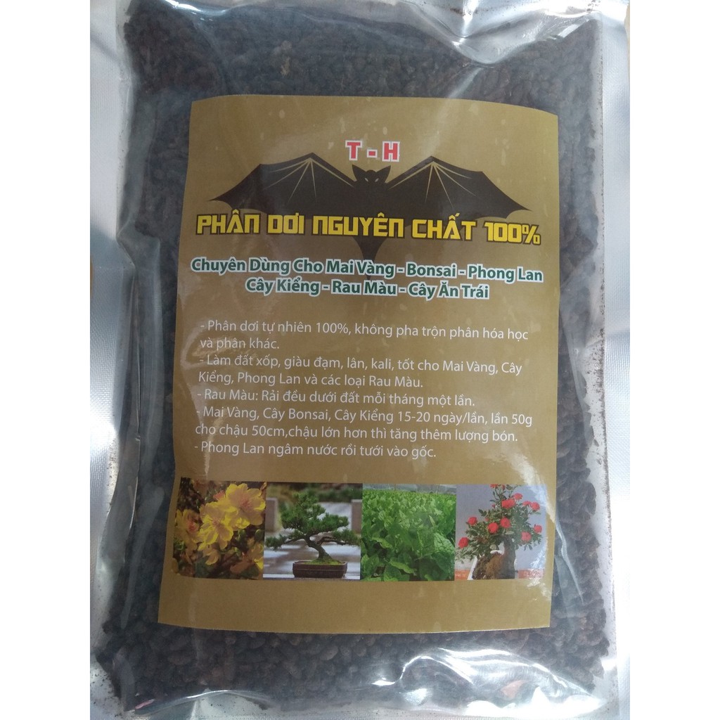 Phân dơi viên nguyên chất dùng cho phong lan, cây kiểng - gói 150 gram