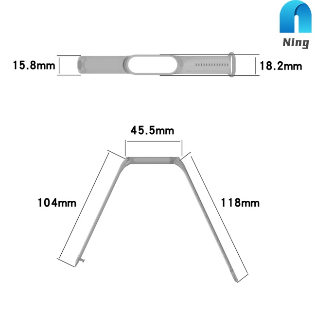 Dây Đeo Tay Thay Đổi Màu Sắc Theo Nhiệt Độ Cho Xiaomi Mi Band 7