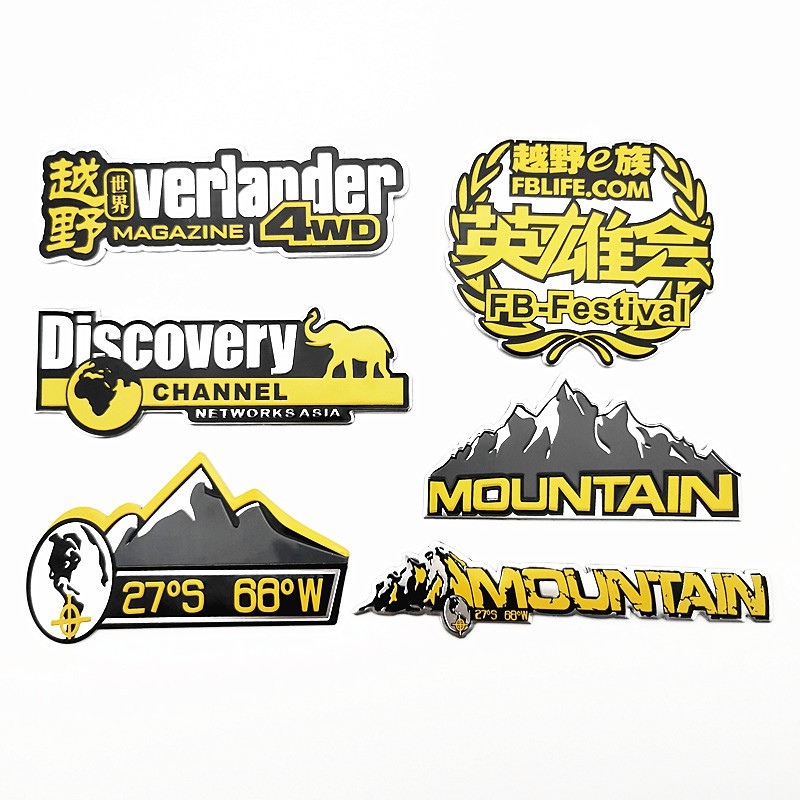 Tem nhôm dán xe Discovery - Moutain nhiều kích thước