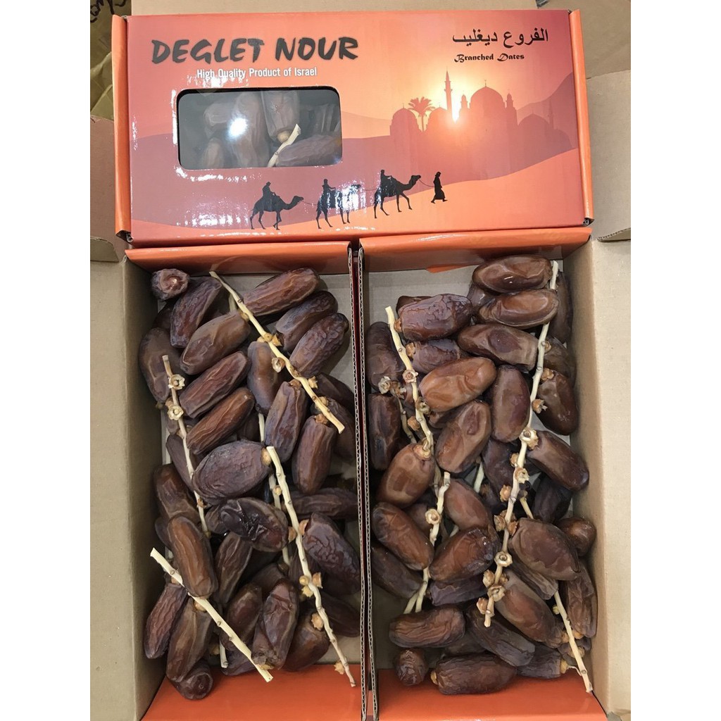 Chà là nguyên cành Deglet Nour Israel 500g vị ngon tự nhiên