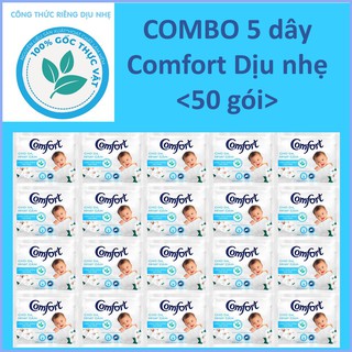 COMBO 5 dây nước xả vải Comfort Diu nhe [50 gói]