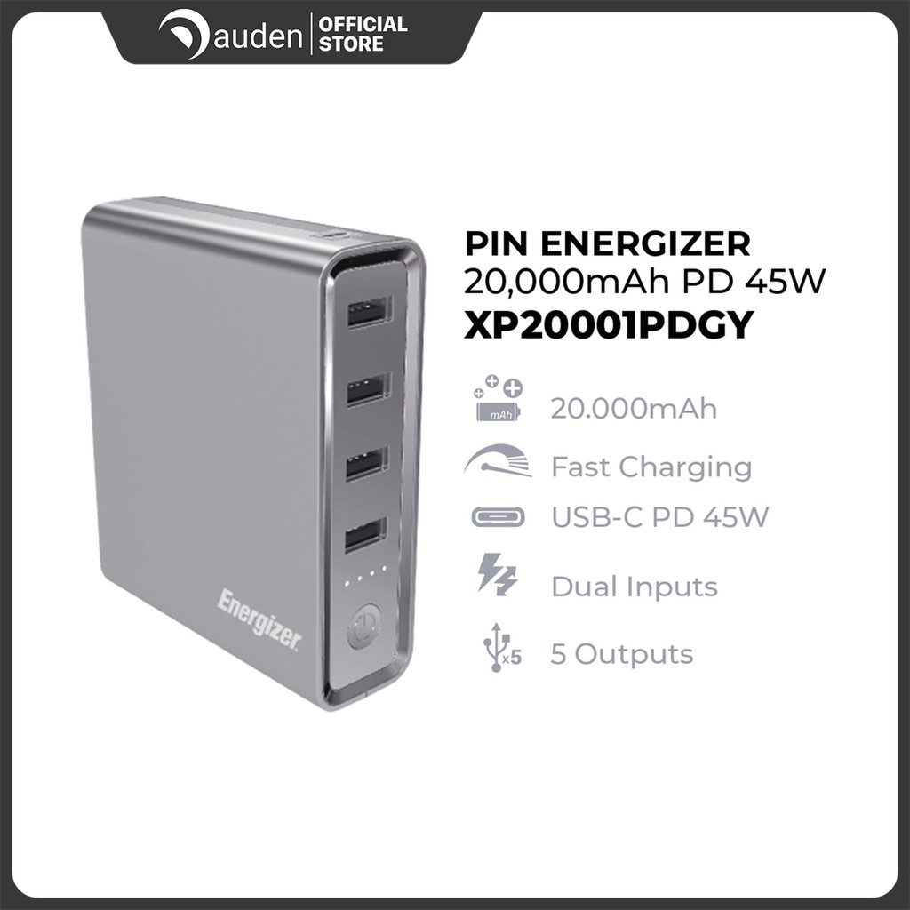 Pin sạc dự phòng Energizer 20,000mAh PD 45W - XP20001PD