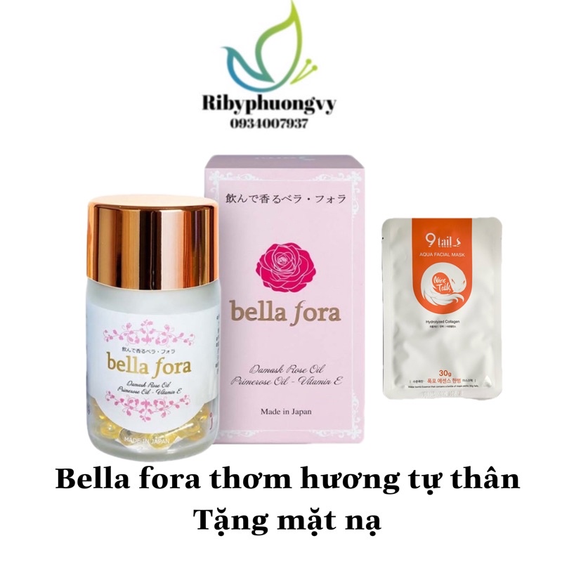(Chính hãng) Bella fora Viên uống thơm hương tự thân, tăng cường nội tiết chiết xuất hoa hồng - khỏe đẹp toả hương