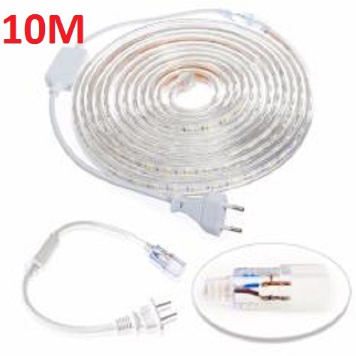Đèn LED dây 4040 đủ màu 10m 220v tặng 1 dây nguồn tốt.Décor trang trí phòng ngủ, ngoài trời