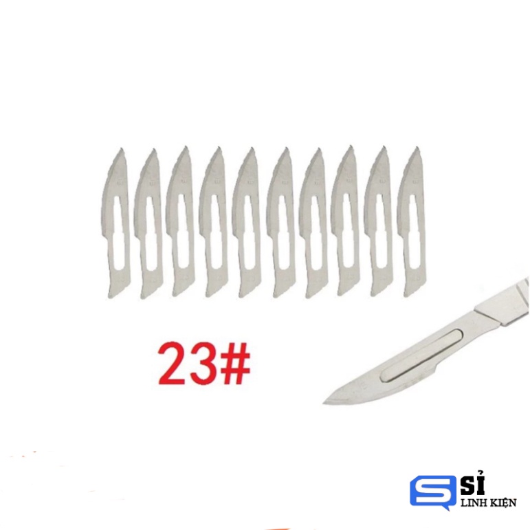 Lưỡi dao mổ số 23 (1 túi 10 lưỡi)
