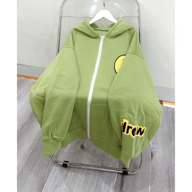 Áo Khoác Nỉ Hoodie Zip Kéo Khoá Mặt Cười Drew Mũ 2 Lớp Chất Nỉ Ngoại Dày Dặn Form Rộng Unisex Nam Nữ( Hàng Sẵn)