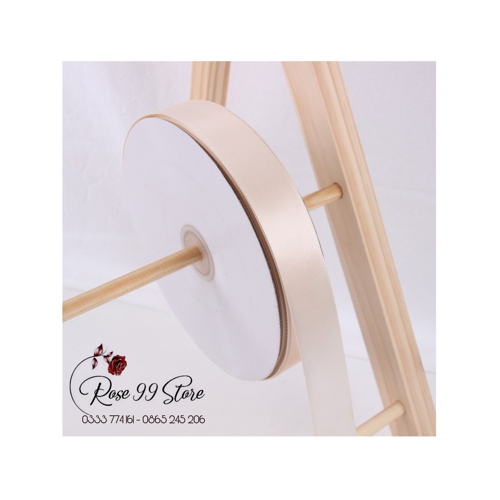 Ruy băng lụa cối 2,5cm chất dày cuộn 100Y