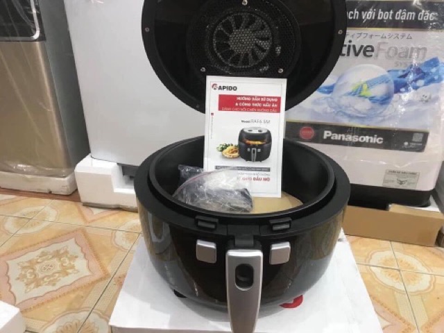 NỒI CHIÊN KO DẦU 6,5L RAPIDO 1800w