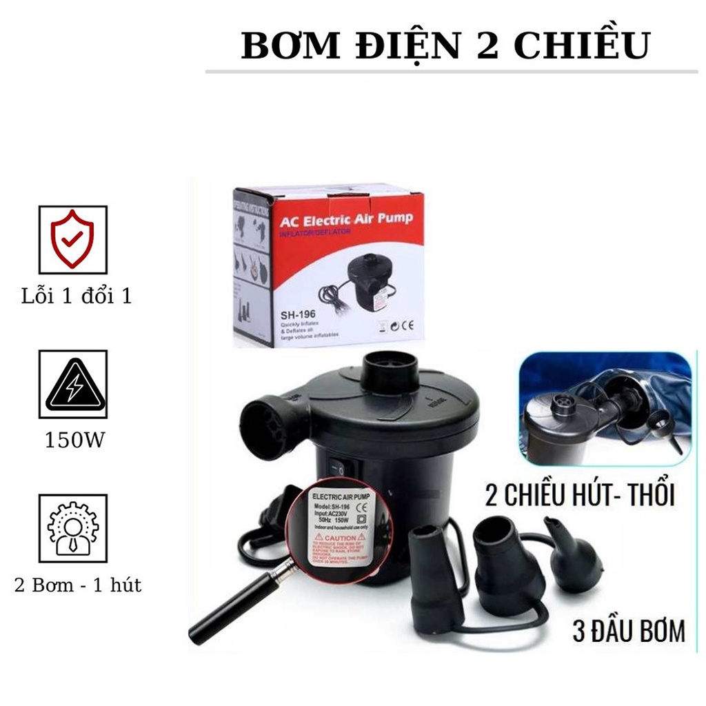 Bơm Phao Điện Bơm Hút Chân Không 2 Chiều Cao Cấp Chọn Màu – Bơm Phao Bể Bơi Siêu Tiện Lợi Công Suất Lớn 150W Amalife