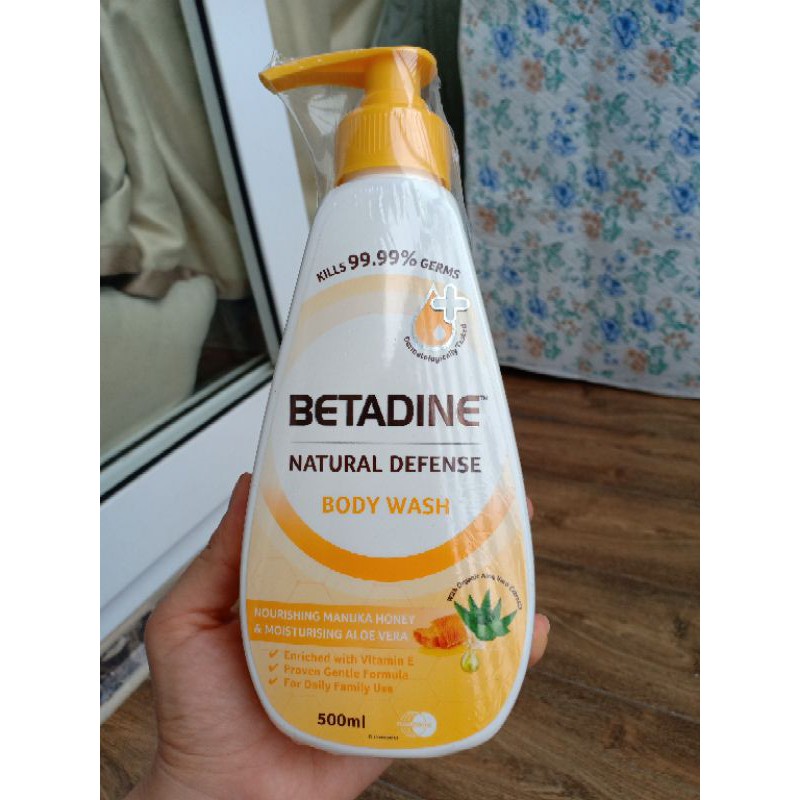 Sưã tắm Betadine 500ml Date 8.2021