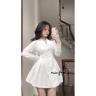 váy vét dạ xếp ly ( ảnh thật shop chụp)
