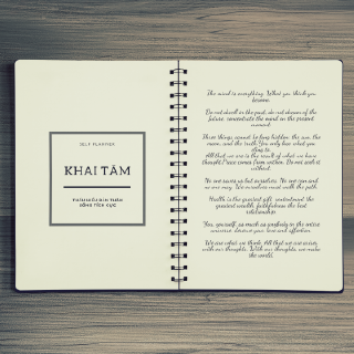 Sổ tay planner nhật ký hàng ngày, daily journal "Khai tâm" – quyển 1/4 trong bộ sổ “Tỉnh thức” bởi Self-Planner