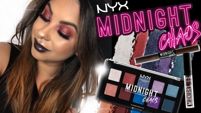 PHẤN MẮT NYX MIDNIGHT CHAOS SHADOW PALETTE (LIMITED EDITION).