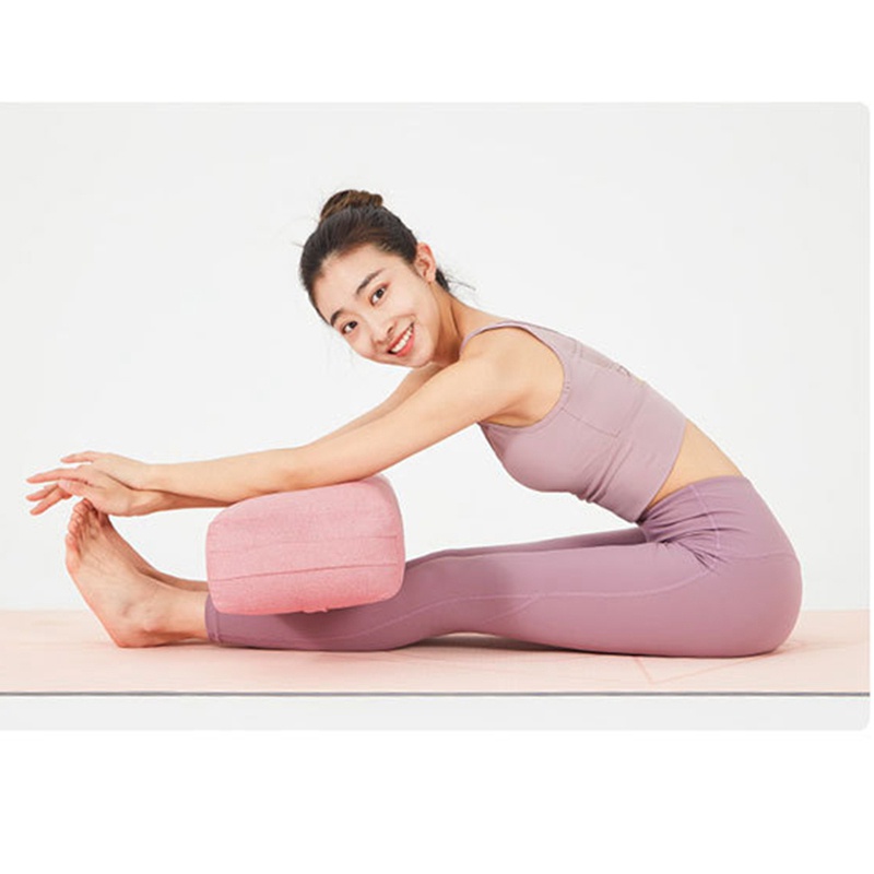 Gối Tập Yoga Bằng Polyester Mềm Mại Hình Chữ Nhật Có Thể Giặt Sạch