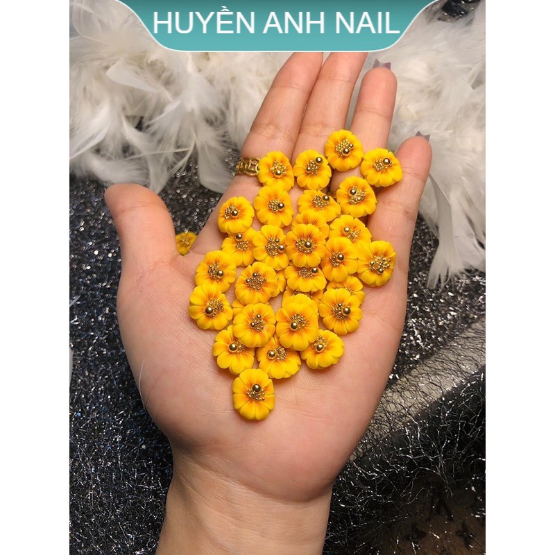 Hoa bột- hướng dương hoa chân size lớn SHOP NAIL HUYỀN ANH