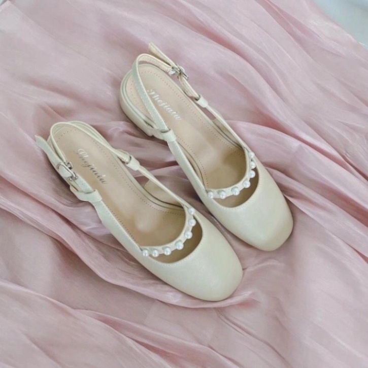 Giày búp bê tiểu thư viền ngọc sang chảnh G055