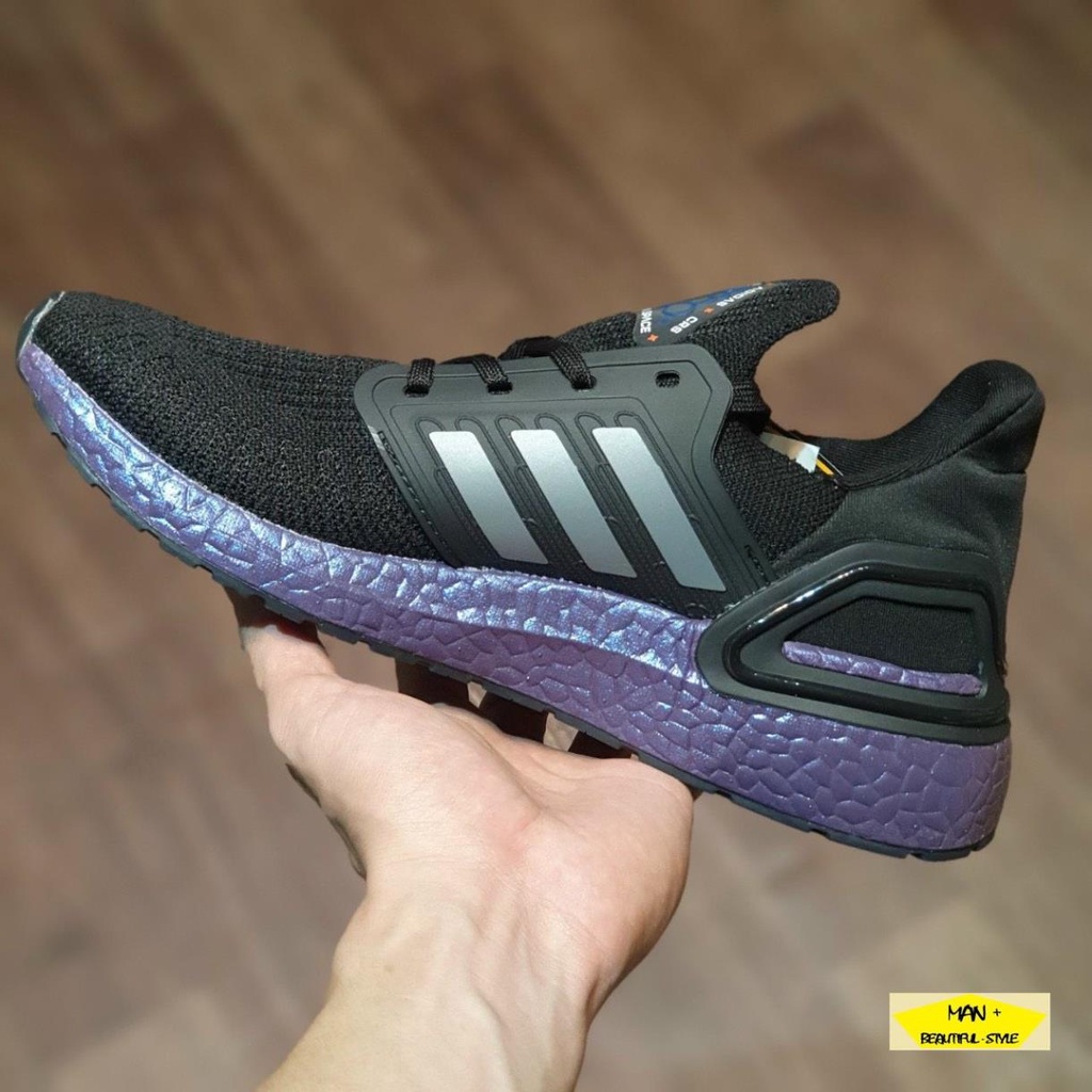 Giày thể thao Ultra Boost 6.0 đen đế tím siêu đẹp, bản cao cấp dành cho nam nữ
