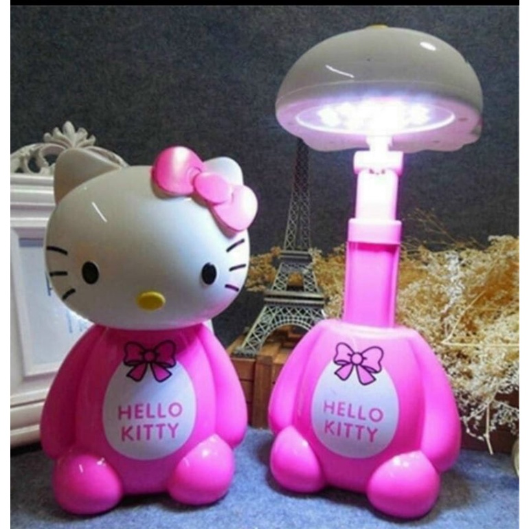 Đèn học để bàn mini hello kitty và người máy siêu nhỏ gọn cho bé trai và bé gái