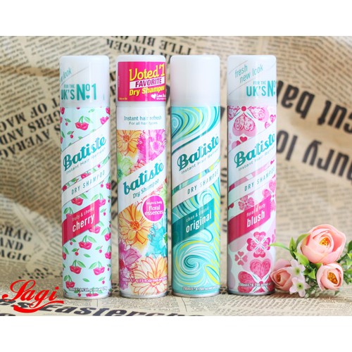 Dầu gội khô Batiste Dry Shampoo tặng lược