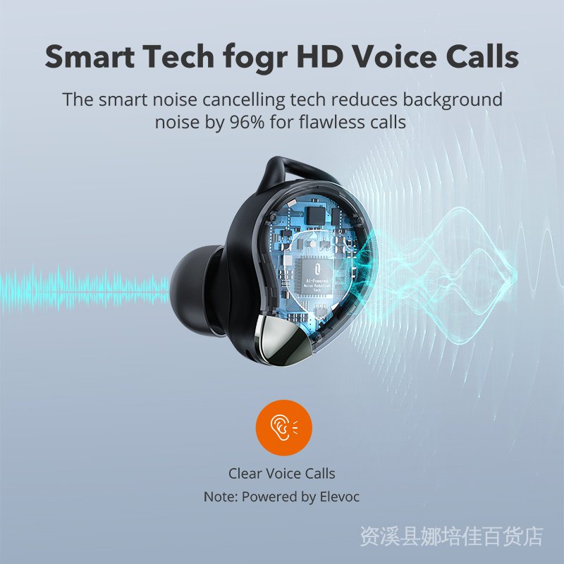 Tai Nghe Bluetooth Không Dây TaoTronics SoundLiberty 79 TWS Cảm Ứng Tiếng Ồn Có Móc Tai