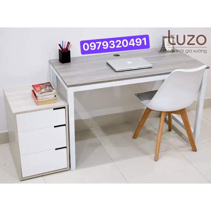 Bàn Học, Bàn Làm Việc Kèm 1 Hộc Tủ Cá Nhân ( ko kèm ghế )