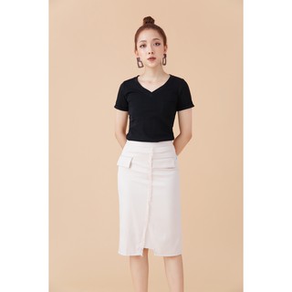 Chân váy bút chì vạt lệch - 20Again