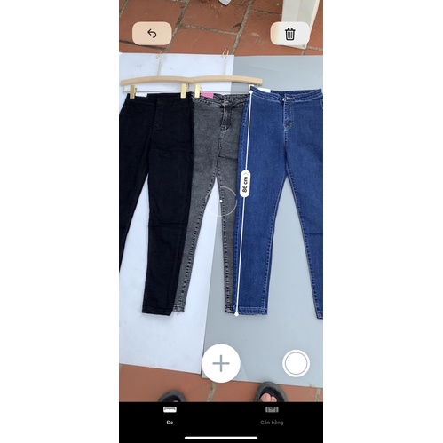 Quần bò jeans cạp cao dáng ôm nắp túi Q450 SUTANO | BigBuy360 - bigbuy360.vn