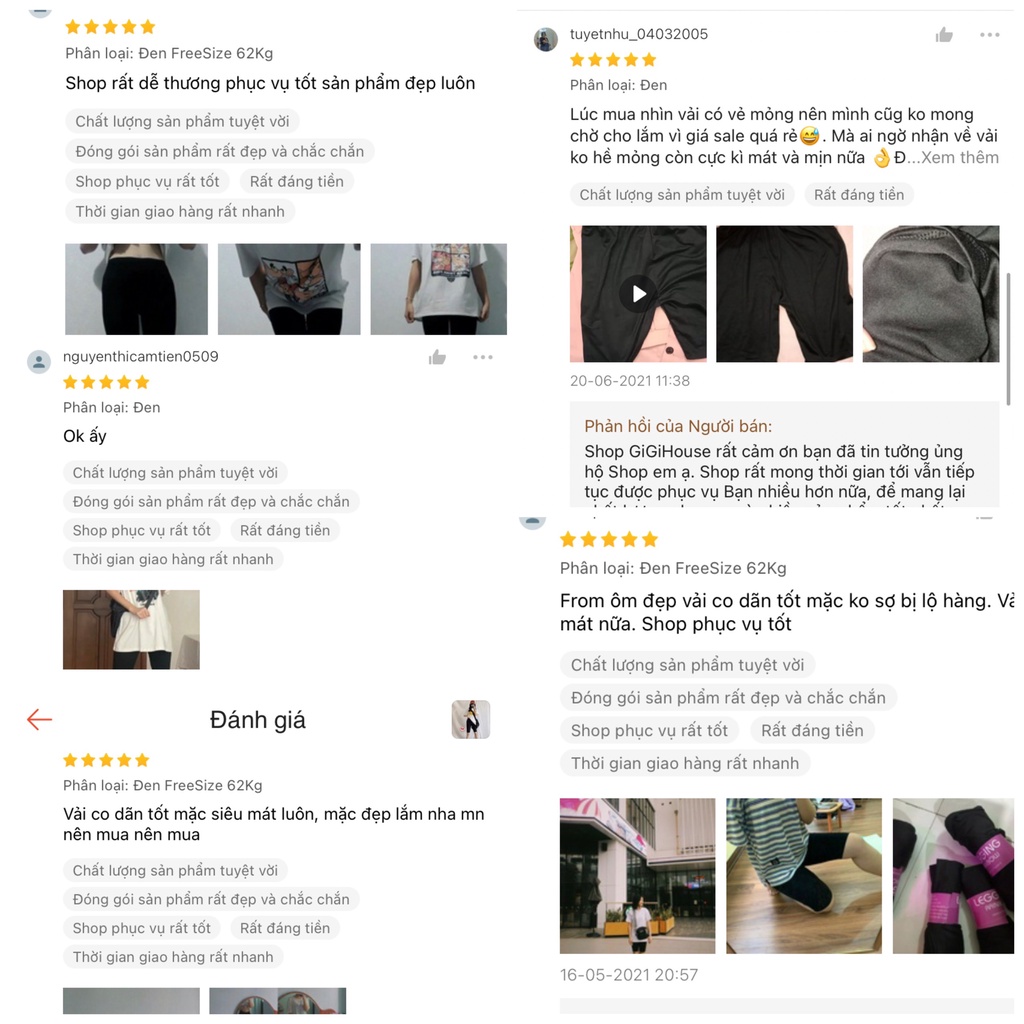 Quần Legging Lửng Choobe Cạp Chun Vải Cao Cấp Thun Ngố Nữ Co Giãn Tốt Dáng Ôm GiGiHouse-QLegging