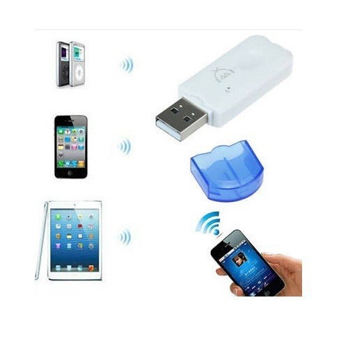 USB Bluetooth Dongle chuyển loa thường thành loa không dây dùng được trên xe ô tô