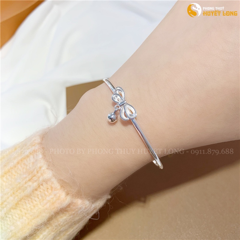 Lắc Tay Nữ Bạc s925 Mẫu Hình Con Bướm, Vòng Tay Bạc Nữ Kiểu Hàn Quốc Sang Trọng, Có Thể Thay Đổi Kích Cỡ