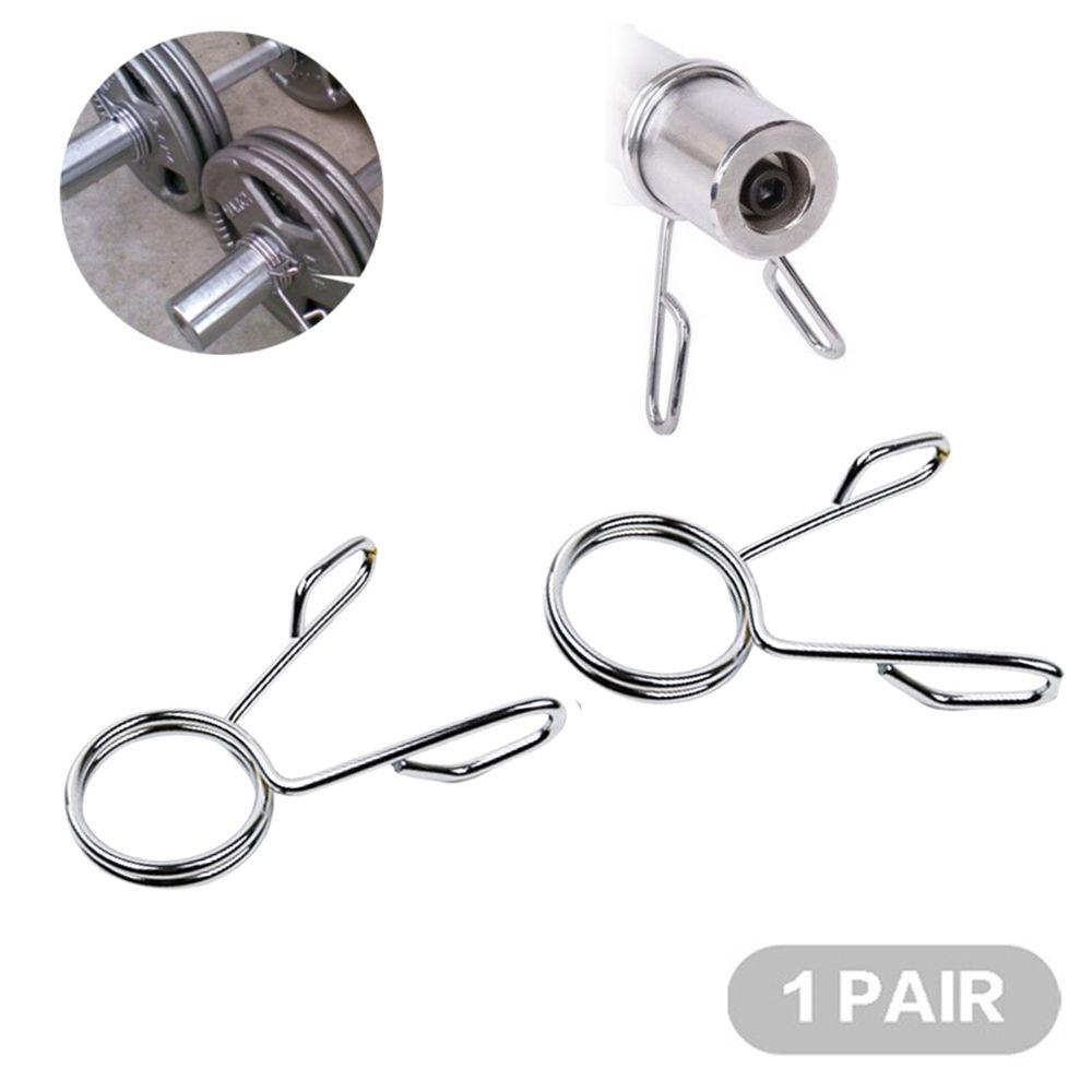 Set 2 Kẹp Tạ Bằng Kim Loại Kèm 2 Vòng Lò Xo Tiện Dụng