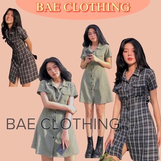 ĐẦM XINH CARO BO THUN Ở SAU LƯNG CỔ SƠMI - ĐẦM SAY DRESS ( kèm ảnh trải sàn )