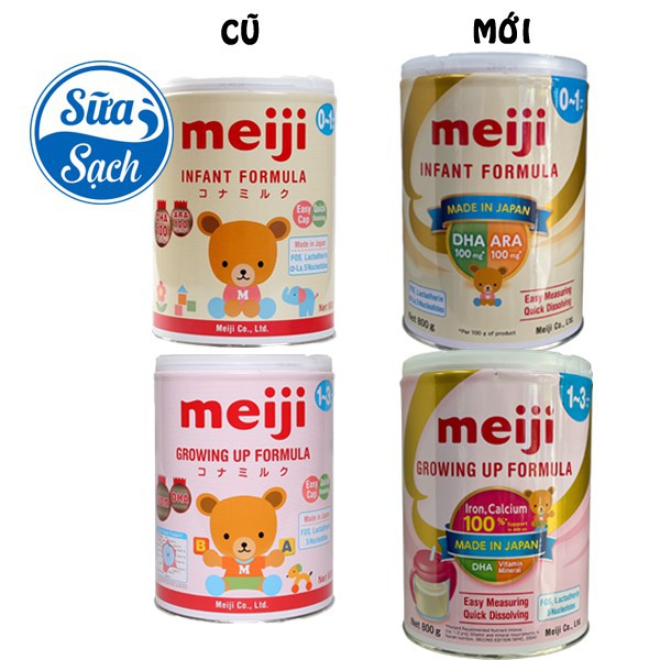 Sữa bột Meiji nhập khẩu số 0/số 1 Lon 800g/Thanh 432g (Date mới)