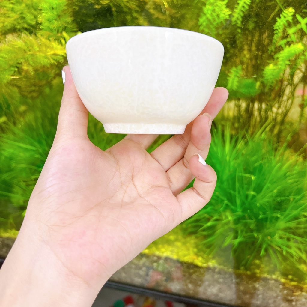 Chén nhỏ (CO09) nhựa Melamine Vân Đá Trắng - Chén chè nhỏ size Ø9 x 5 cm nhựa Melamine Fataco (CO09)