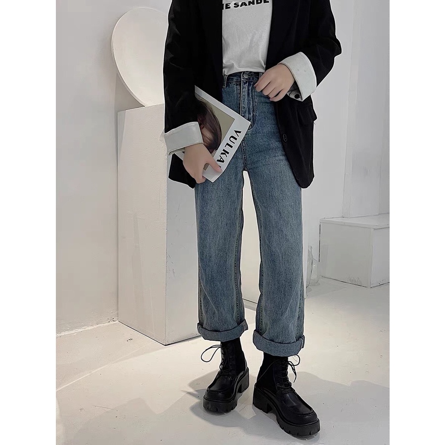 Bốt cổ lửng siêu xinh, boot nữ đế cao 6cm MAKKI SHOP