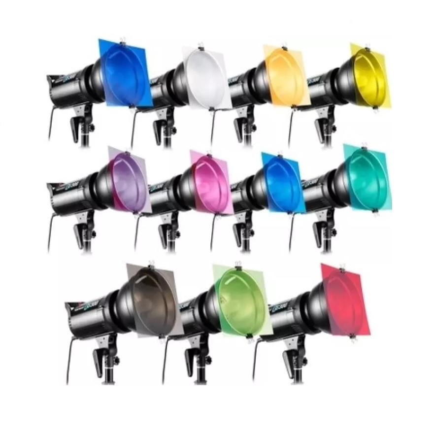 Combo filter 11 màu cho đèn studio