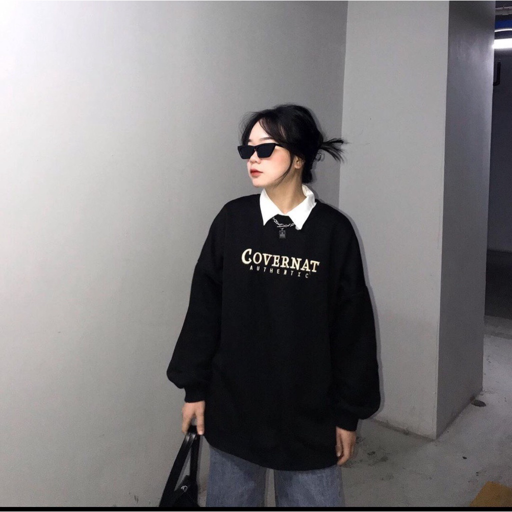 Áo Hoodie Form Rộng Dài Tay Covernat - Áo khoác oversize nam nữ tay bồng họa tiết nổi bật, cá tính, thiết kế năng động | BigBuy360 - bigbuy360.vn