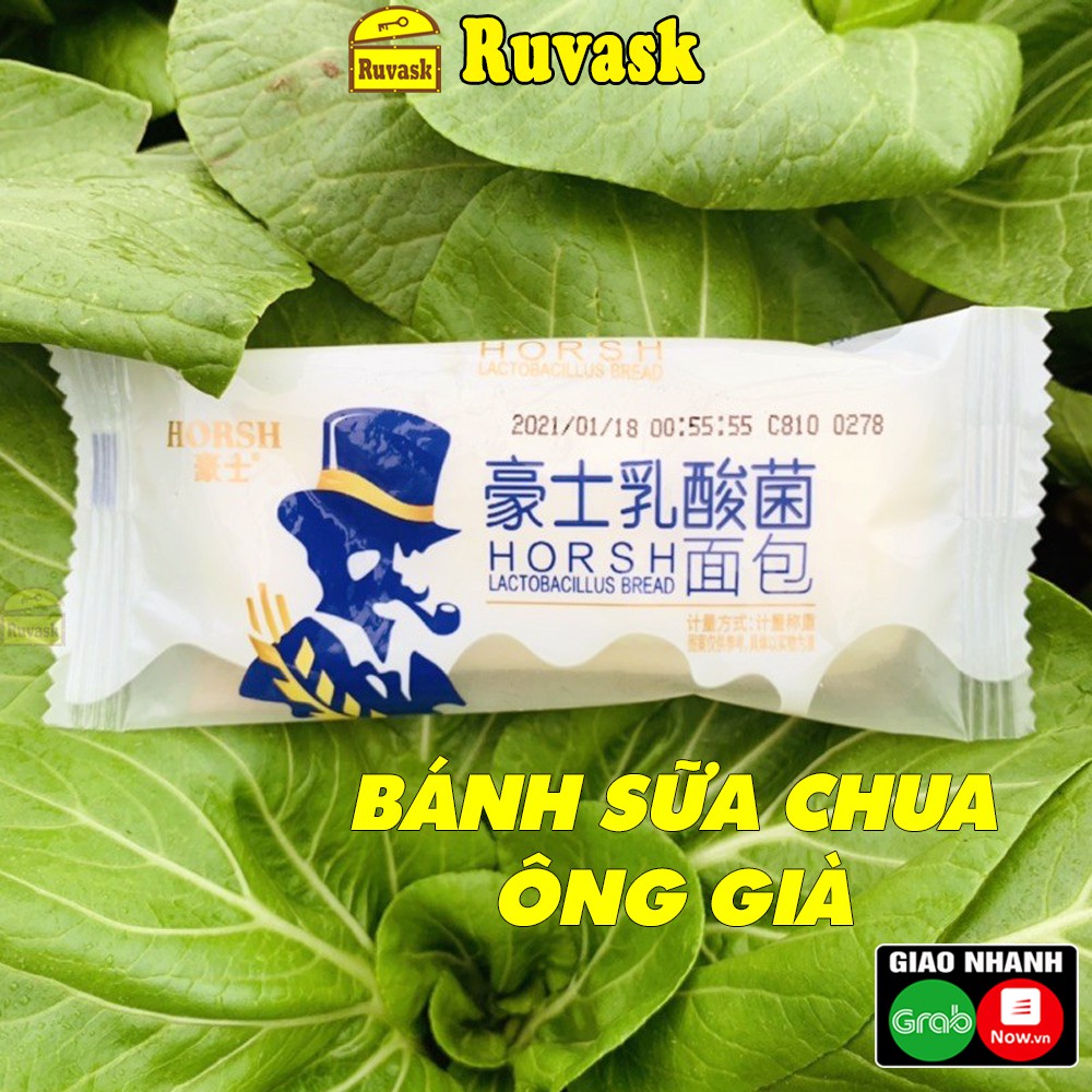 Bánh Sữa Chua Đài Loan Ông Già Horsh Mềm (1 CÁI) - Bánh Sanwich Nhân Sữa Chua Đồ Ăn Vặt Nội Địa Giá Rẻ- Ruvask