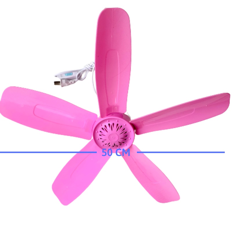 Quạt Màn Trần Mini 5 Cánh Sải 50cm Treo Giường Êm Ái Dễ Chịu