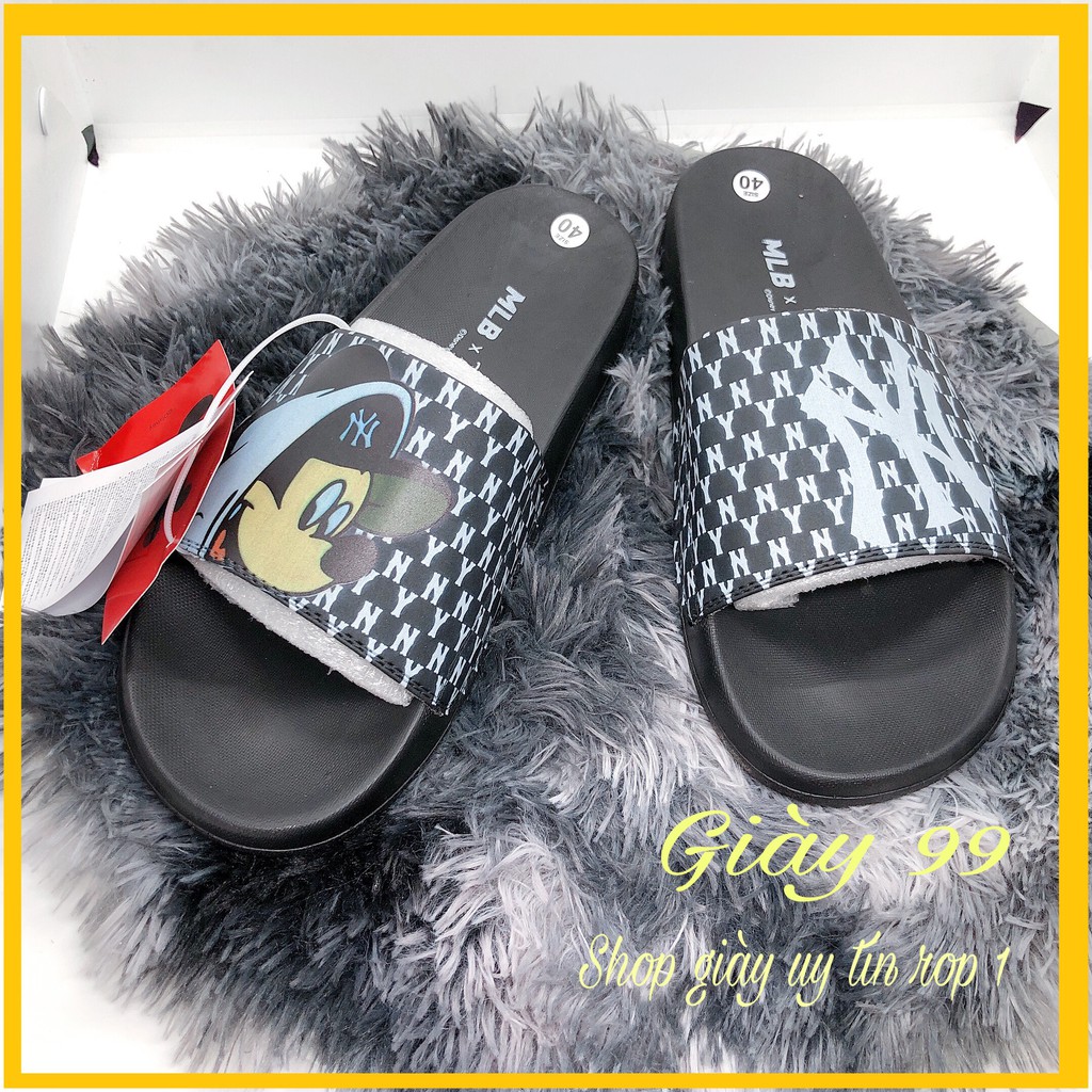 [ Hot - Hàng Chuẩn ] Dép Quai Ngang M,lB N.y Đen - Giày 99 | BigBuy360 - bigbuy360.vn